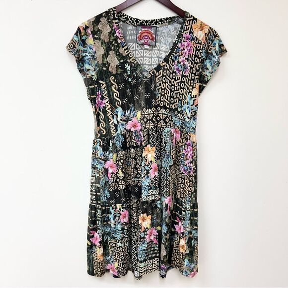 Johnny Was Weller Tiered Hem Dress XS - Picture 2 of 8